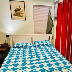 BECO -Luxury Home Duvet Cover Kit Blue Turquoise Pattern - KING/QUEEN - 3 Pieces